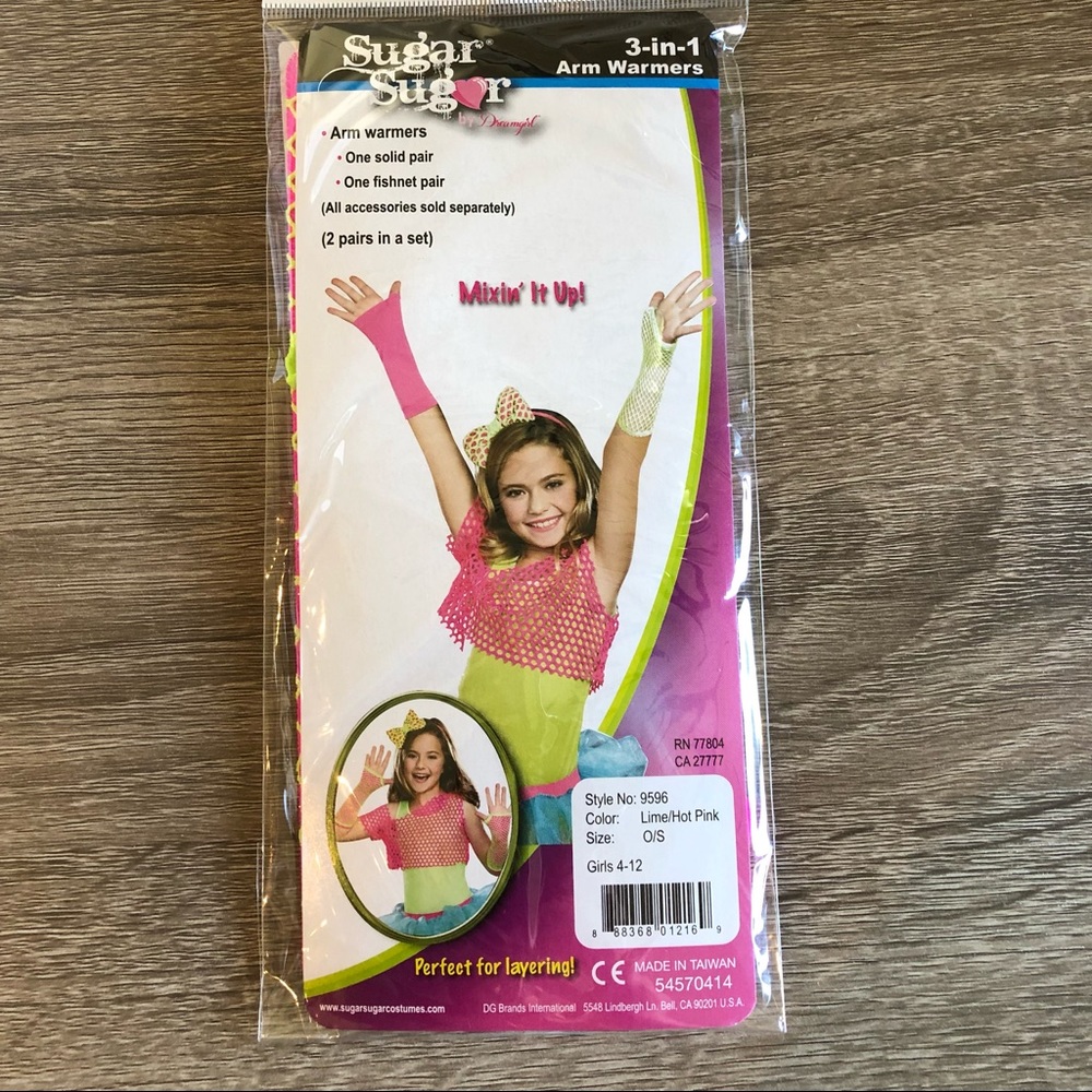 Buy 2 Get 1 Free NWT Kid’s Neon 3-in-1 Arm Warmers